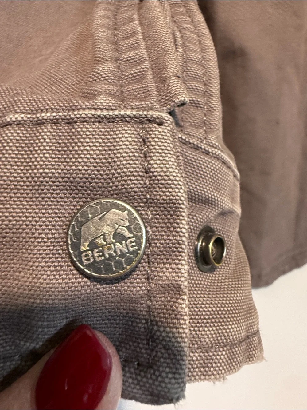 Berne Brown Washed Duck Canvas Cargo Work Jacket 4XL